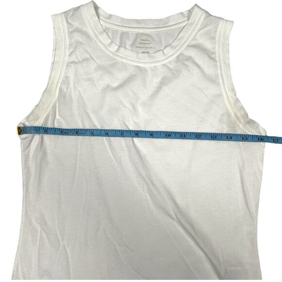 Banana Republic Factory Timeless Tank Top Cotton Modal High Neck Women's XS - Picture 4 of 7